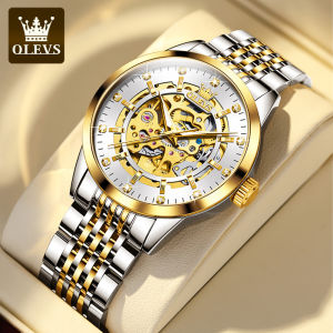 OLEVS 9920 Waterproof Watch For Men Business Automatic Mechanical Stainless Steel Band Men Wristwatch Luminous