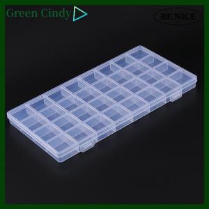 [Green Cindy] 32 Grid Compartment Plastic Transparent Storage Box Jewelry Earring Bead Screw Holder Case Display Organizer Container