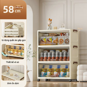 Tủ đựng quần áo cho bé 70cm tủ quần áo trẻ em Mô hình động vật tủ áo quần nhựa Lớn hơn tủ đựng đồ cho bé