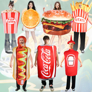 Halloween popcorn chips cosplay costume fun food hot dog costume cross-border performance doll costume gifts
