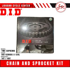 DID EDP Chain and Sprocket Set for TMX Supremo DID 428HDSx124L 14T/48T 14X48X428HX124L