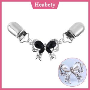 Heabety  Thời trang Bow Cardigan áo len áo Pin khăn choàng Trâm Clip vịt khăn móc