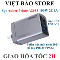 Củ sạc nhanh Anker Prime A2688 100W 3 cổng  2C1A hỗ trợ PD/PPS2.0/QC. 
