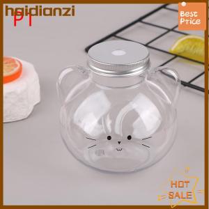 haidianzi Kawaii Cat Water Bottles For Milk Tea Coffee Juice Portable Drinking Cup Home Transparent Juicing Beverage Drink Bottle BPA Free