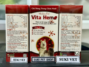 MODERN PET VITA HEMO - ( 100ml ) - THỨC ĂN BỔ SUNG SẮT VITAMIN VÀ DINH DƯỠNG CHO CHÓ MÈO