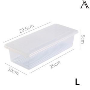 Containers Food Size S/L Multifunctional Rectangle Freezing Storage Containers/ Pelbagai Fungsi Bekas Peti Sejuk Penyimpanan Sayur-Sayuran