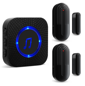 CallToU Door Alarm 110dB Door and Window Alarm Sensor Door Contact Sensor Alarm for Home and Property Security CC01BL