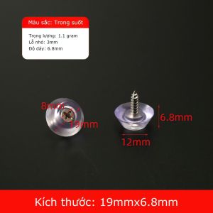 Set 10 Miếng Lót Chân Bàn / Ghế Sofa / Giường Trong Suốt Chống Trượt Tiện Lợi LAZYL