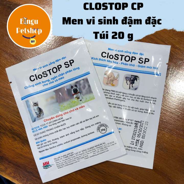 Men Vi Sinh CloStop SP gói 20g - Chuyên Dùng Cho Chó Mèo | Lazada Việt Nam