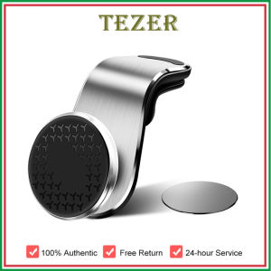 TEZER Upgraded Rotatable Magnetic Car Phone Holder Air Vent Clip Mount Magnet Stand Mount Holder 360 Metal Magnet Phone Stand For  Samsung Huawei Xiaomi