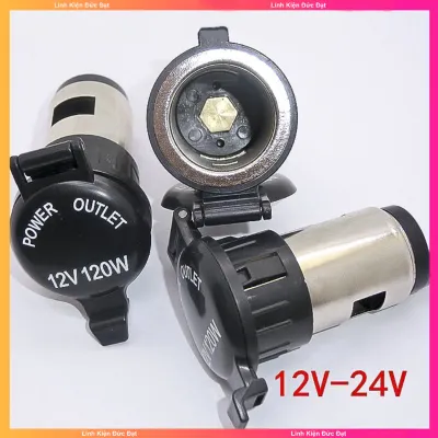 Tẩu sạc 12V/24V chuyên dụng cho xe hơi xe tải 120W (tẩu đầu cái)