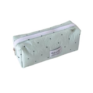 YRUQYS Pencil Pouch Y2k Dots Pencil Case Large Capacity Storage Cloth Stationery Bag Makeup Cosmetic Storage Simple Korean Style Pen Bag Stationery Holder