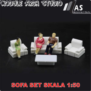 Maket Sofa Set Skala 1:50 - Miniatur Sofa Type A