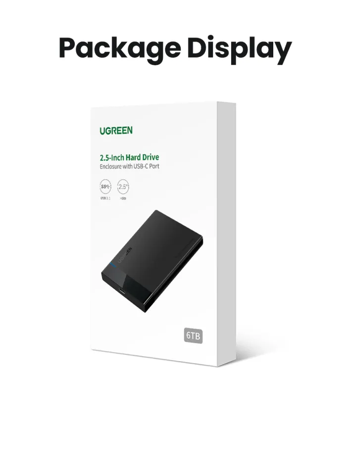UGREEN USB C Hard Drive Enclosure inch USB Gen Type C to