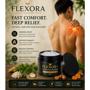 FLEXORA Shoulder Comfort Massage Cream 60g. Ease muscle tension in the neck and shoulder areas