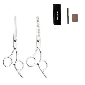Biutte.co Set Gunting Rambut Sasak dan Flat Hairdressing Scissors - CL37