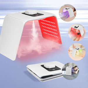 LIARTY Upgraded Photon 7 Colors LED Face Mask - PDT Light Therapy for Acne Treatment Anti-Aging Skin Rejuvenation Nano Spray Facial Care Device Photodynamic Mask Therapy