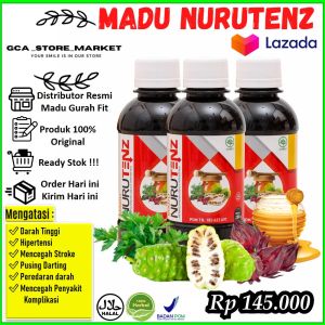 Madu NURUTENZ penurun darah tinggi asli Madu NURUTENZ Obat Herbal Penurun Tekanan Darah Tinggi Hipertensi Herbal Jantung Madu Nurutens Terbukti Ampuh