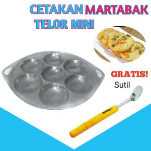 Cetakan Lubang Isi 7 / Kue Coro Bikang Bikan / Apem / Cetakan Telur Congke / Takoyaki / Kue Cubit / Kue Lumpur / Cilor Maklor