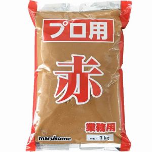 Marukome Miso Paste 1kg (Red / Brown) Professional Grade Authentic Japanese - Smooth KOSHI Miso (No Dashi Added)