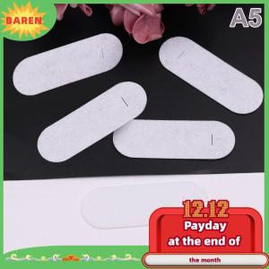 BAREN คลิปหนีบผมทรงรีแบบไม่ทอรูปวงรี100ชิ้นตัวคั่นสี่เหลี่ยมแผ่นผ้าสักหลาดสำหรับปักปิ่นปักผมทรงสี่เหลี่ยมผืนผ้า