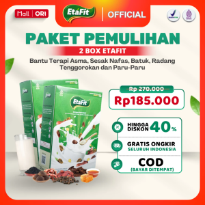ETAFIT 2 BOX - Bantu Sembuhkan Masalah Pernafasan Susu Kambing Etawa Bubuk Asli 100% Murni Original