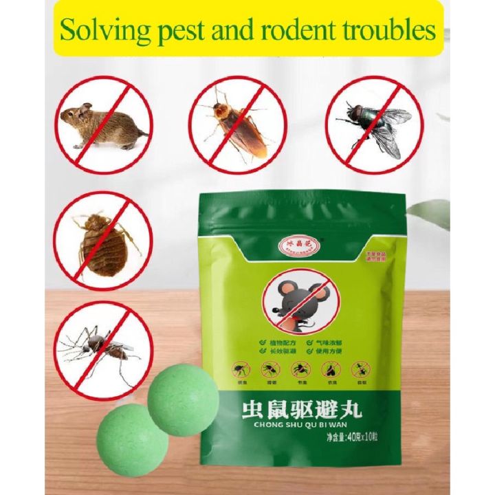 gdplus Repellent Mouse Cockroach Insect Repellent Mothballs for Rats