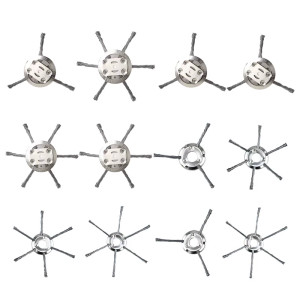 หัวตัดสแตนเลสน้ำหนักเบาเหมาะสำหรับเครื่องตัดหญ้าแบตเตอรี่ประกอบง่ายทนทานเกียร์บำรุงรักษาสนามหญ้า