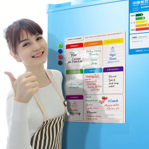 1 Gói Lịch Lập Kế Hoạch Hàng Tuần Từ Tính Kích Thước A3 + 1 Gói Bảng Trắng Xóa Khô Kích Thước A4 Bảng Ghi Chú Văn Phòng Gia Đình Bảng Nhãn Dán Nam Châm Tủ Lạnh Vẽ Tin Nhắn Bao Gồm 2 XErasers Và 6 XMarkers 2XMagnetic Tacks