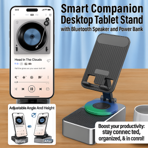 3 In 1 Phone Holder Bluetooth Speaker Power Bank Multifunctional Bracket 蓝牙音响充电宝支架