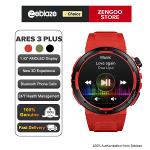 Zentronix Group Zeblaze Ares 3 Plus 1.43 HD AMOLED Display Smartwatch Bluetooth Phone Calling 3D Interactive Sports Smartwatch for Men