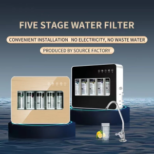 High quality drinking water filter Real five-stage ultrafiltration water purification system Rust Bacteria Removal Replacement Household Tap Water Filter Household kitchen ultrafiltration direct drinking water purifier No waste water no electricity