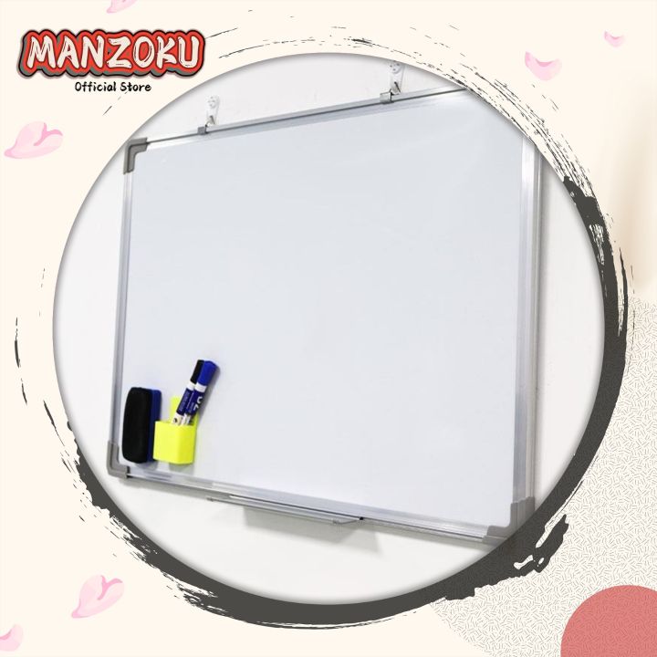 Manzoku School Office Magnetic Writing Aluminium Frame Whiteboard Lazada