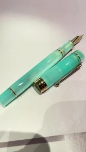 1 PCS JINHAO 100 Mint Green Metal Fountain PenLuxury Pen GiftPerfect for BusienssmenStudentsExecutive Smooth Ink Pen