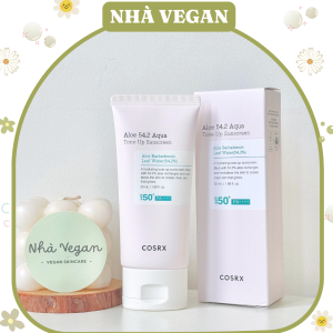 KEM CHỐNG NẮNG NÂNG TONE LÀM DỊU DA COSRX ALOE 54.2 AQUA TONE-UP SUNSCREEN SPF50 + PA++++ 50ML