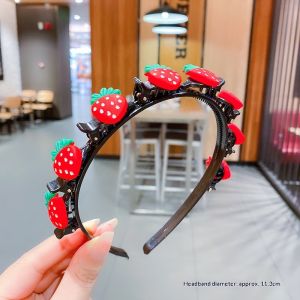 JJT Cute Cartoon Flower Headband for Kids Handmade Plastic Hair Accessories with Colorful Floral Design Perfect for Childrens Daily Wear and Parties
