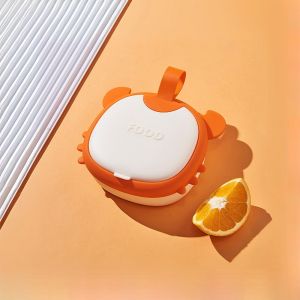 BW-C902 Kotak Makan Anak Bentuk Crab Set Sendok Garpu Gunting Kids Lunch Box / Rantang Makan
