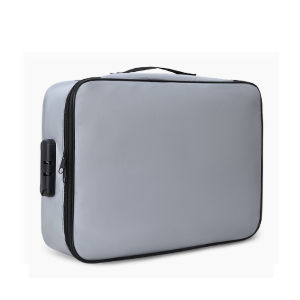 Tas Penyimpan Dokumen Paspor Dll Tahan Api Air & Api Combination Lock - Travel Bag Organizer