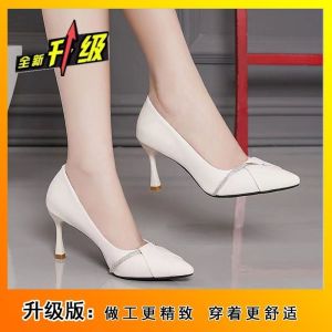 Free Shipping Pointed-Toe Elegant High Heels 2026 New Style Versatile For Work And Parties With Rhinestone Embellishments WomenS Shoes