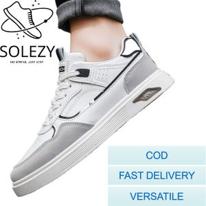 Solezy 2026 Mens Casual Sports Skate Shoes - Waterproof Leather Summer-Ready Summer sneakers