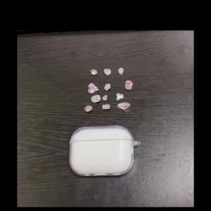 เหมาะสำหรับ VIVO TWS 3e เปลือกซิลิโคนใส Rhinestone สีเงินคุณภาพสูง  iQOOTWS1e เคสหูฟังซิลิโคนกันกระแทก