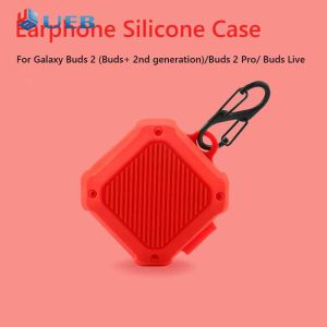 ซิลิโคนอ่อนนุ่มบลูทูธเข้ากันได้หูฟังอุปกรณ์เสริมฝาครอบชุดหูฟังป้องกันเชลล์กับหัวเข็มขัดกันกระแทกสำหรับแซม /Sung Galaxy Buds สด