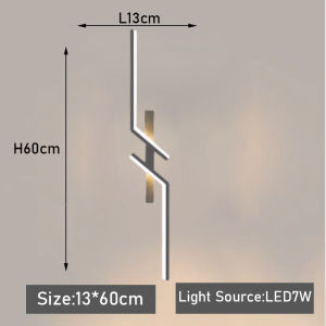 Minimalist LED Wall Lamp Strip Lights Lighting for Modern Bedroom Bedside Living Room TV Sofa Lobby Background Decor