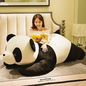 Búp Bê Gấu Trúc Khổng Lồ Đồ Chơi Sang Trọng Gối Ngủ Cỡ Lớn Búp Bê Vải Đáng Yêu Gấu Ôm Trên Giường Cho Nữ Búp Bê Quá Khổ