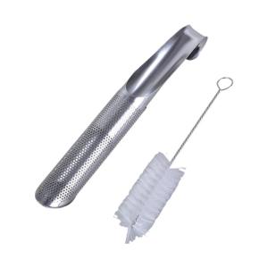 Durable Stainless Steel Teas Infuser Hanging Ear Style Teas Strainer with Brush For Loose Leaf Teas And Easy Cleaning