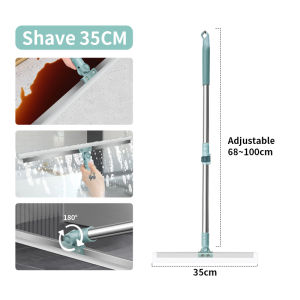 50CM Magic Silicone Broom/Dual-Use 180° Rotatable Adjustable Floor Sweep Wiper Scraper Kitchen Oil Stains Bathroom Water Stains Floor Cleaning Glass Cleaning Magic Broom Penyapu Ajaib