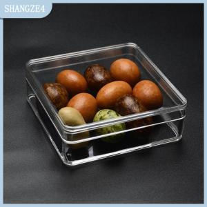 【SHANGZE4】 50ml vuông nhỏ trong suốt PS nhựa hộp lưu trữ cho đồ trang sức nhỏ hạt thủ công mỹ nghệ Trường hợp container hiển thị Cristal bao bì hộp