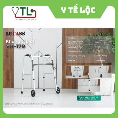 Khung tập đi bánh xe lớn Lucass VK179