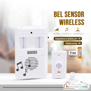 𝗛𝗢𝗩𝗘𝗟𝗦𝗛𝗢𝗣 Bel Pintu Toko Sensor Gerak Pengunjung Tamu Automatic Doorbell Wireless Welcome