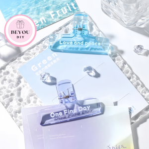 Discount Hand Account Folder Transparent Acrylic Clip Multi-function Hand Account Clip Stationery School Office Supplies